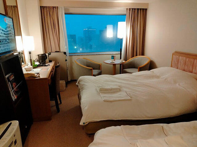 北海道旅行 札幌センチュリーロイヤルホテルのゲストルーム