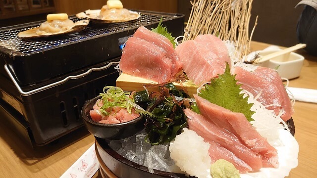 北海道旅行 富良野の魚萬での食事