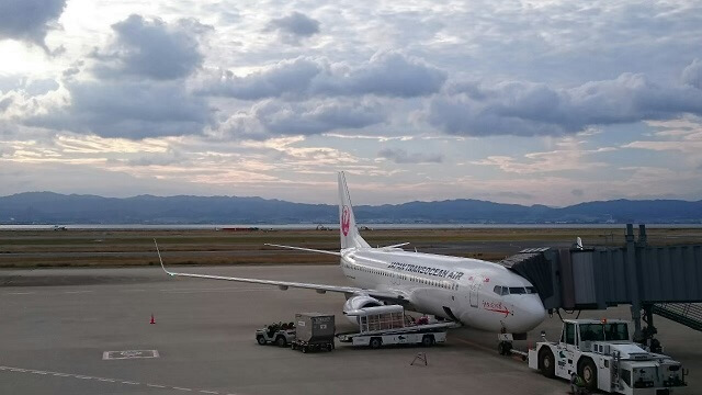 関西空港から乗ったJAL便