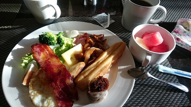 上海嘉定喜来登酒店(SHERATON SHANGAI JIADING HOTEL)での朝食