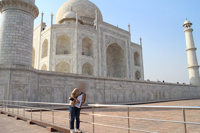 インドのタージ・マハル(Taj Mahal)の墓廟(ぼびょう)