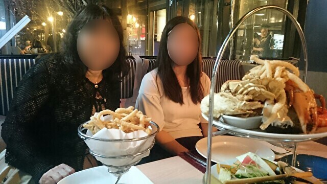 ケアンズのレストラン ダンディーズ( Dundees on the Waterfront)での食事