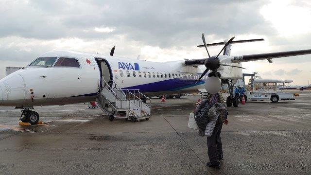 伊丹空港から大分空港へ向かう飛行機