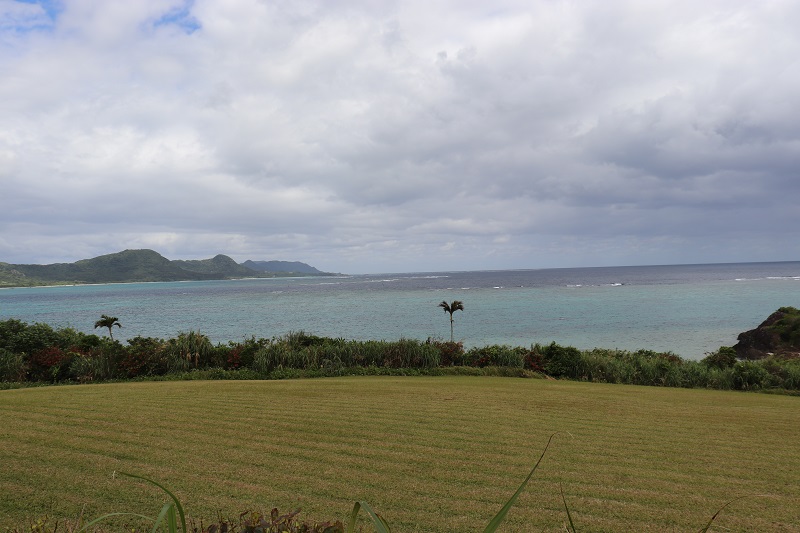 石垣島 のばれ岬観光農園・のばれカフェからの海の眺め