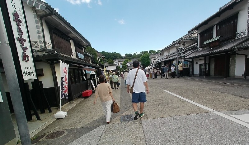倉敷美観地区の入口付近の様子